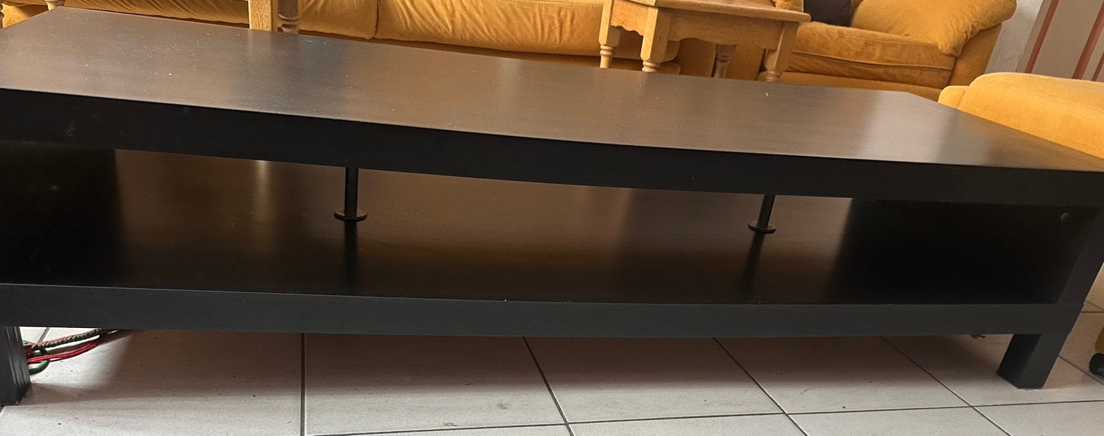 Table basse longue, Maison & Meubles, 100 à 150 cm, Moins de 50 cm, Enlèvement, Utilisé