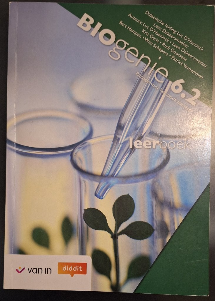 Biogenie 6.2 – Leerboek (Van In), ASO, Biologie, Ophalen of Verzenden, Zo goed als nieuw