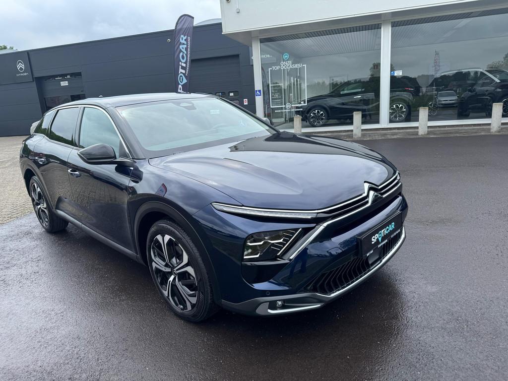 Citroën C5 X 1.2 PURETECH 130PK EAT8 PLUS ( AUTOMAAT ), Auto's, Gebruikt, Blauw, 96 kW, 5 zetels