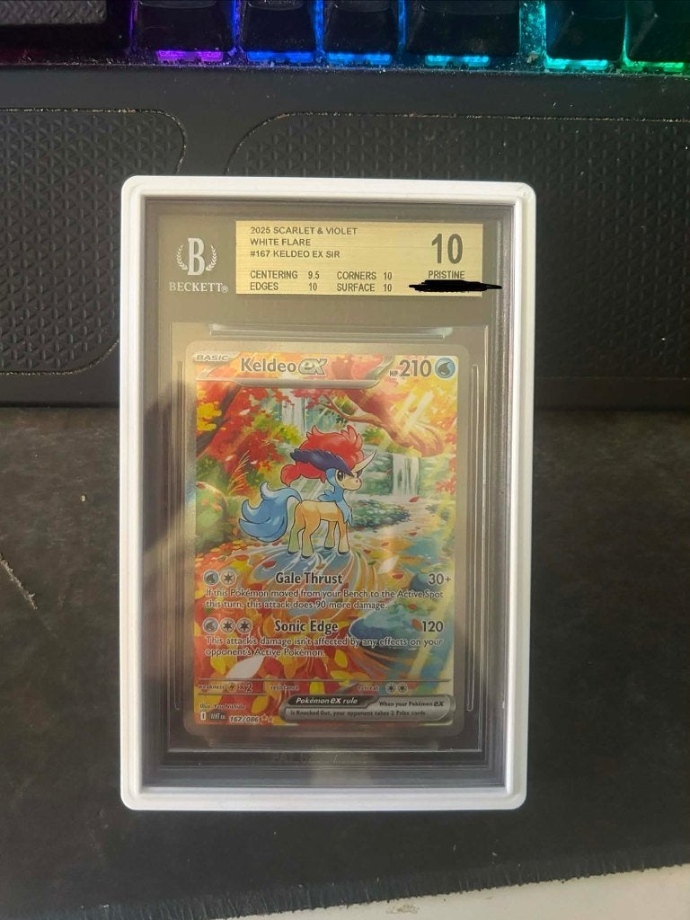 #167 Keldeo EX SIR Becket Pristine 10, Enlèvement, Neuf, Cartes en vrac, Foil