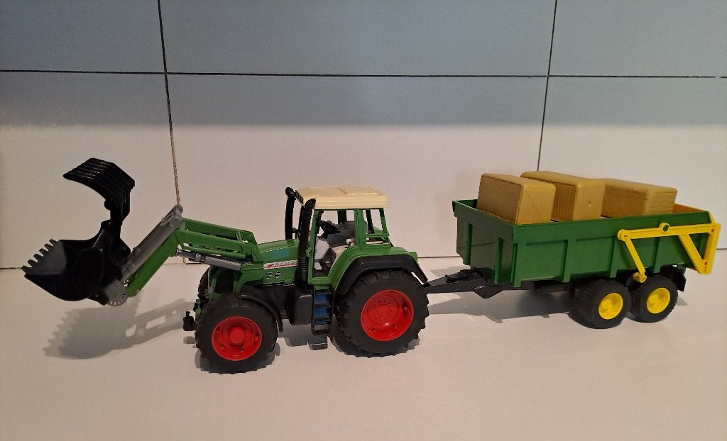Bruder tractor met aanhangwagen, Kinderen en Baby's, Ophalen