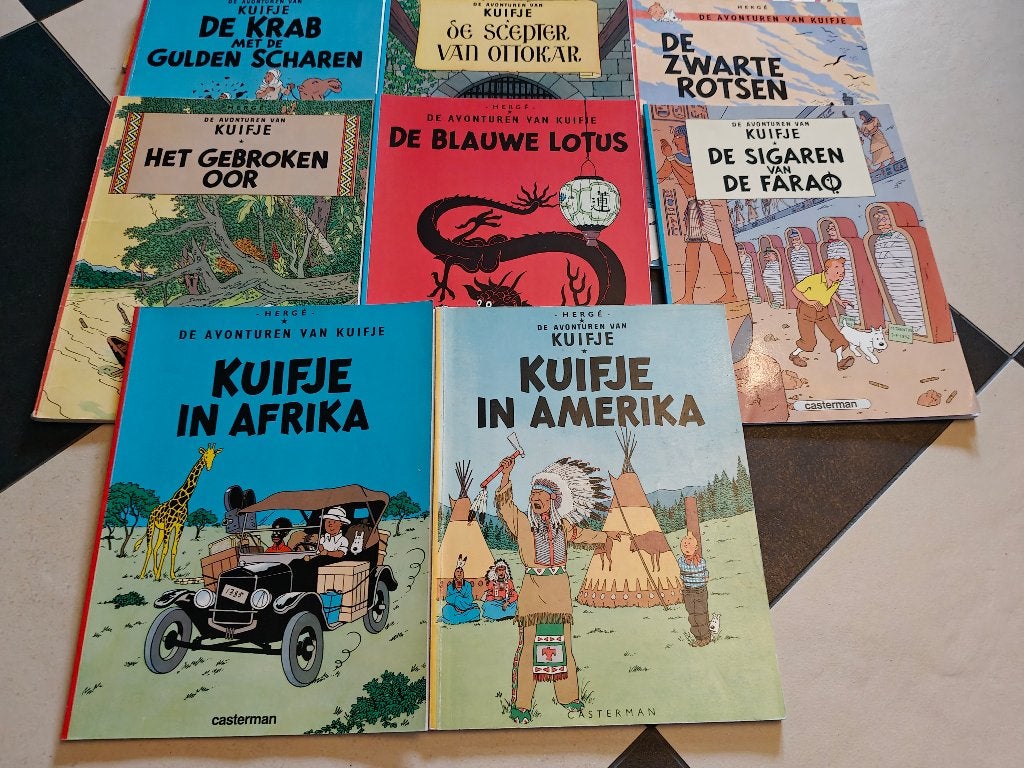 Volledige reeks Kuifje strips compleet Hergé, Boeken, Stripverhalen, Complete serie of reeks, Ophalen of Verzenden, Gelezen, Hergé