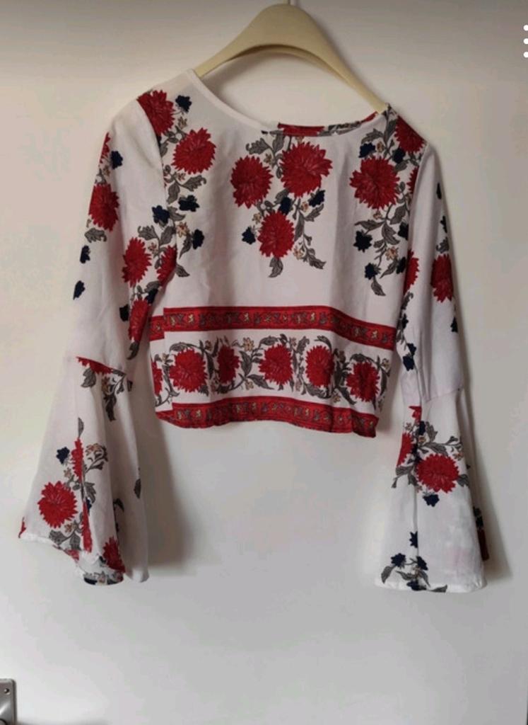 S/M blouse met open achterkant, Kleding | Dames, Homewear, Ophalen of Verzenden, Wit