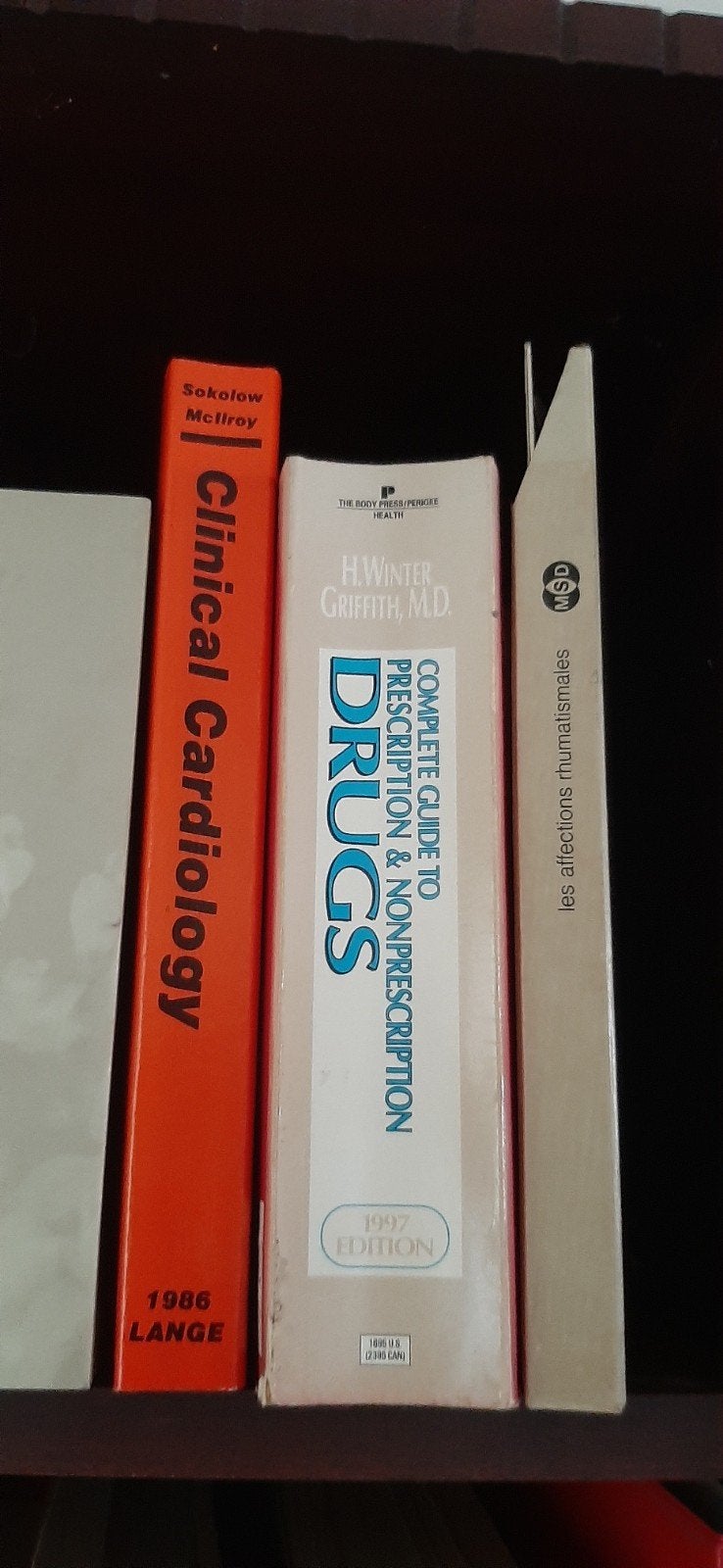 des centaine de livres de médecine, cardiologie à donner, Livres, Enlèvement, Utilisé, Autres sciences