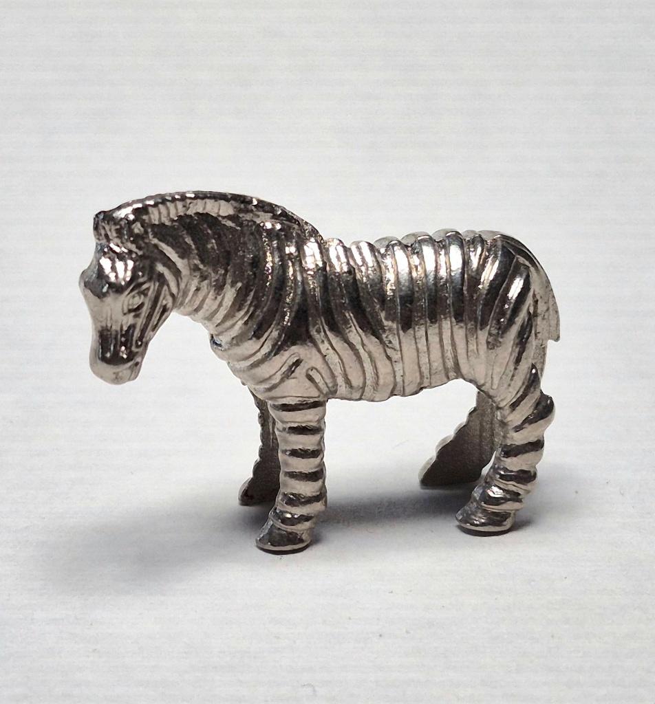 Metalen Wildtiere Zebra Chrom 1985, Ophalen of Verzenden, Gebruikt, Overige typen