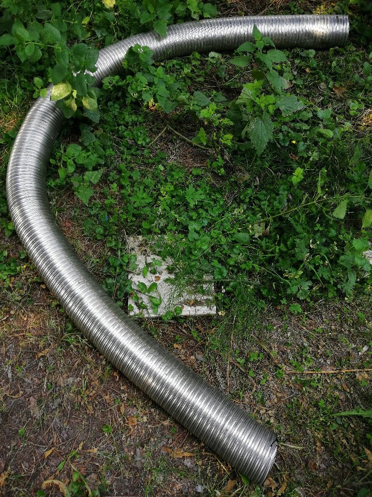 Flexibele aluminium slang voor afzuigkap of verwarming 3 m, Ophalen, 80 mm of meer, 2 tot 4 meter, Overige typen
