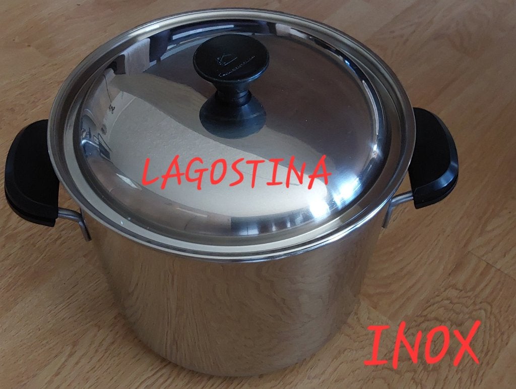 CASSEROLE AVEC COUVERCLE LAGOSTINA, Enlèvement, Inox