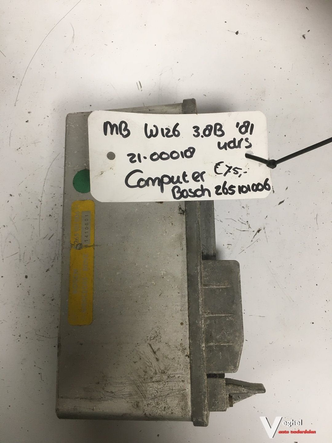 Mercedes W126 3.8 Benzine 1981 Computer Bosch Nr: 265 101 00, -, Utilisé, -, -