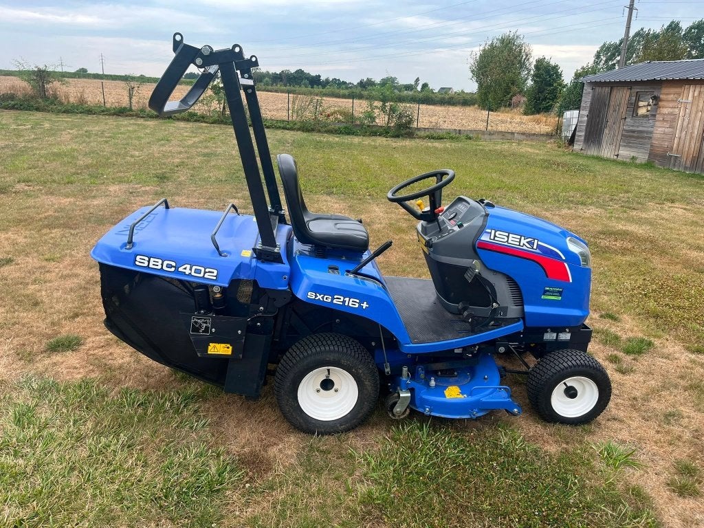 Iseki grasmaaier diesel 16 pk, 45 draaiuren, Jardin & Terrasse, Tondeuses autoportées, Enlèvement, Comme neuf, Bac de ramassage