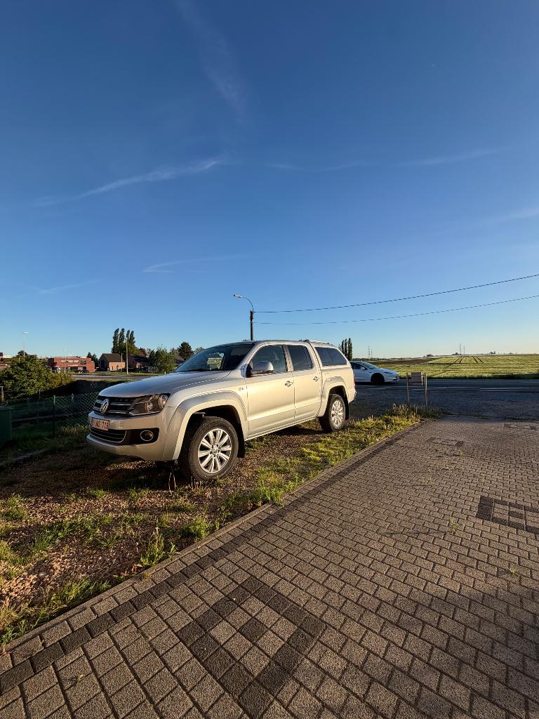 Vw Amarok 2.0 TDI 2012, Auto's, Zwart, Leder, Bedrijf, Vierwielaandrijving