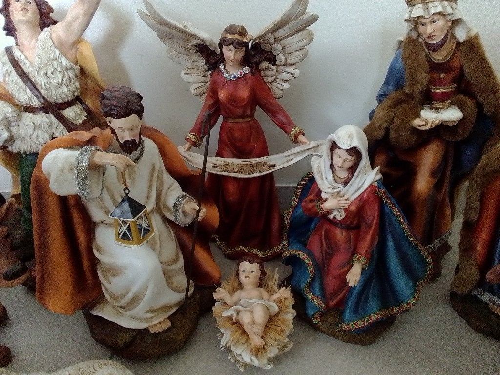 Kleurrijke Kerstfiguren tot 50cm, Diversen, Ophalen, Zo goed als nieuw