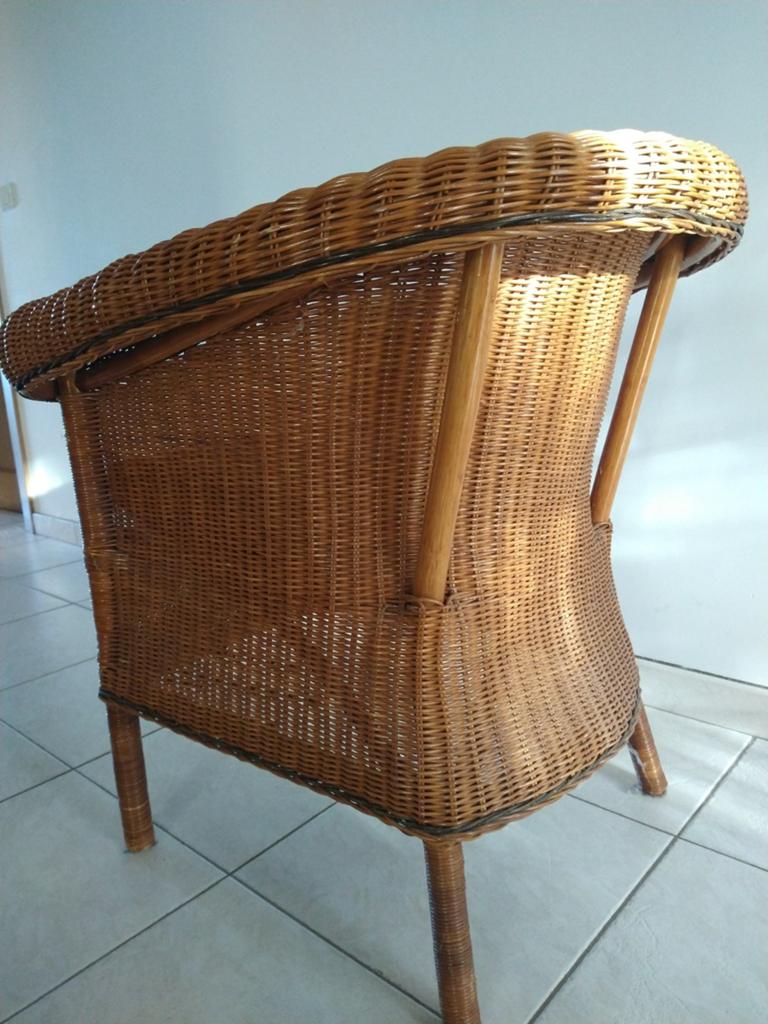Stevige stoel - zetel in rotan, Tuin en Terras, Ophalen, Rotan
