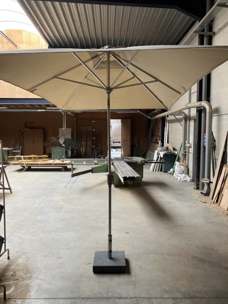Parasol Jardinico + voet, Jardin & Terrasse, Parasols, Enlèvement, 2 à 3 mètres, Parasol sur pied, Inclinable