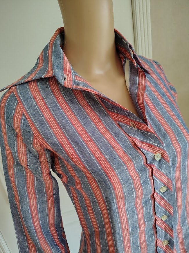 Vintage gestreepte blouse, Vintage Dressing, Enlèvement ou Envoi, Comme neuf