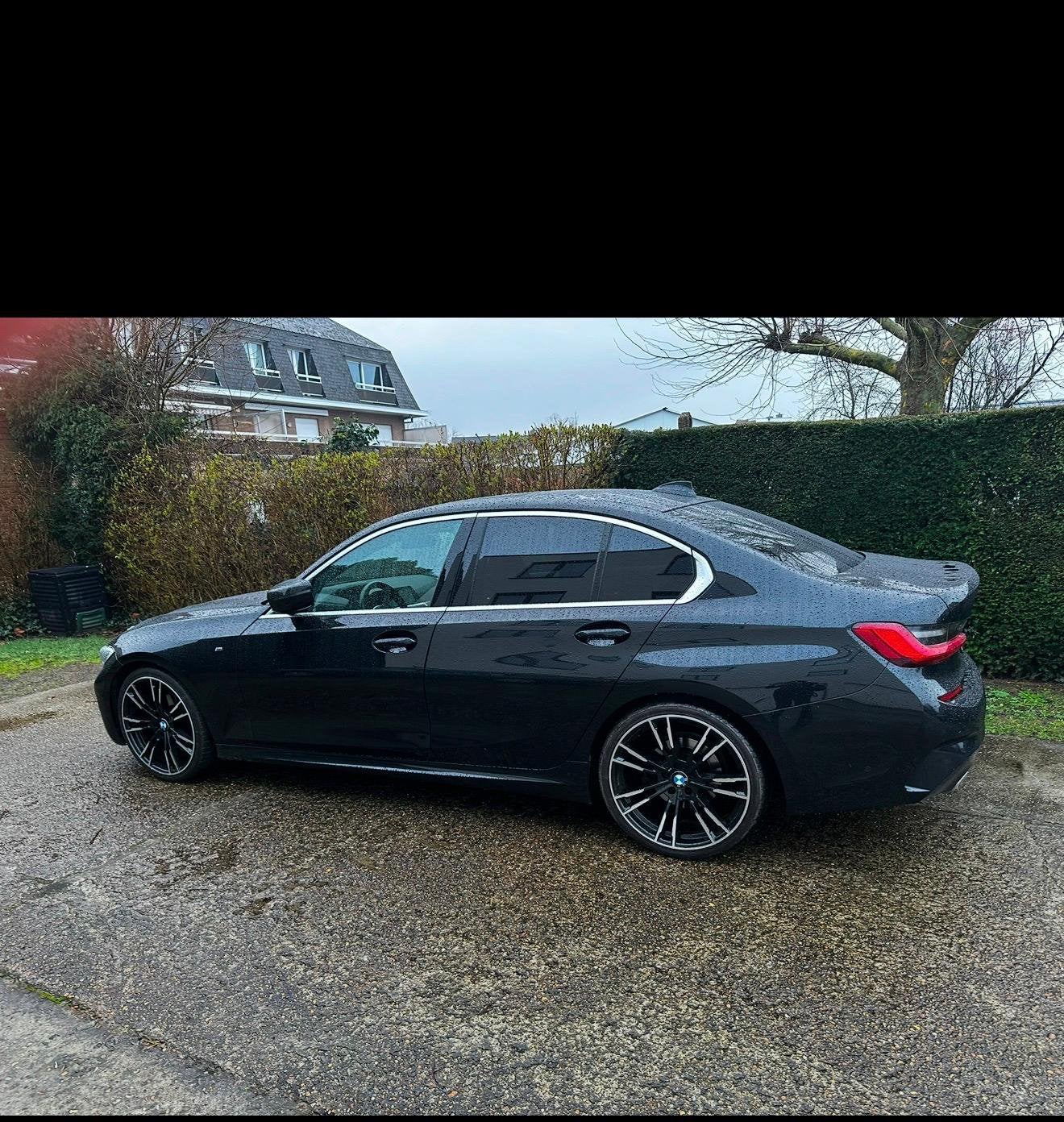 BMW 320 M-PACK Diesel Euro 6d – 2021, Auto's, Automaat, Achterwielaandrijving, Zwart, Leder