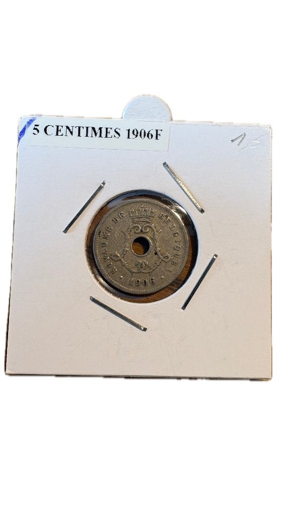 LEOPOLD II : 5 centimes 1906F, Enlèvement ou Envoi