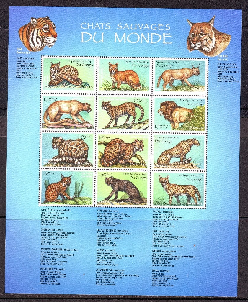 Postzegels Zaïre / Congo : Diverse thema's, Ophalen of Verzenden, Overige landen, Postfris