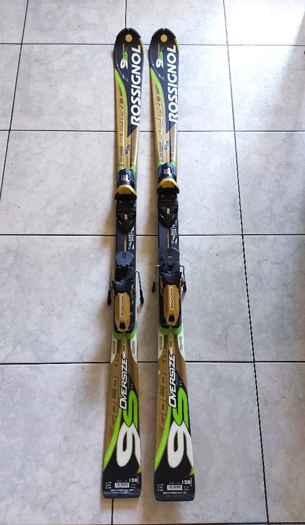 Ski Rossignol Oversize Concept T1 + Batons, Enlèvement ou Envoi, Skis, Rossignol, 140 à 160 cm