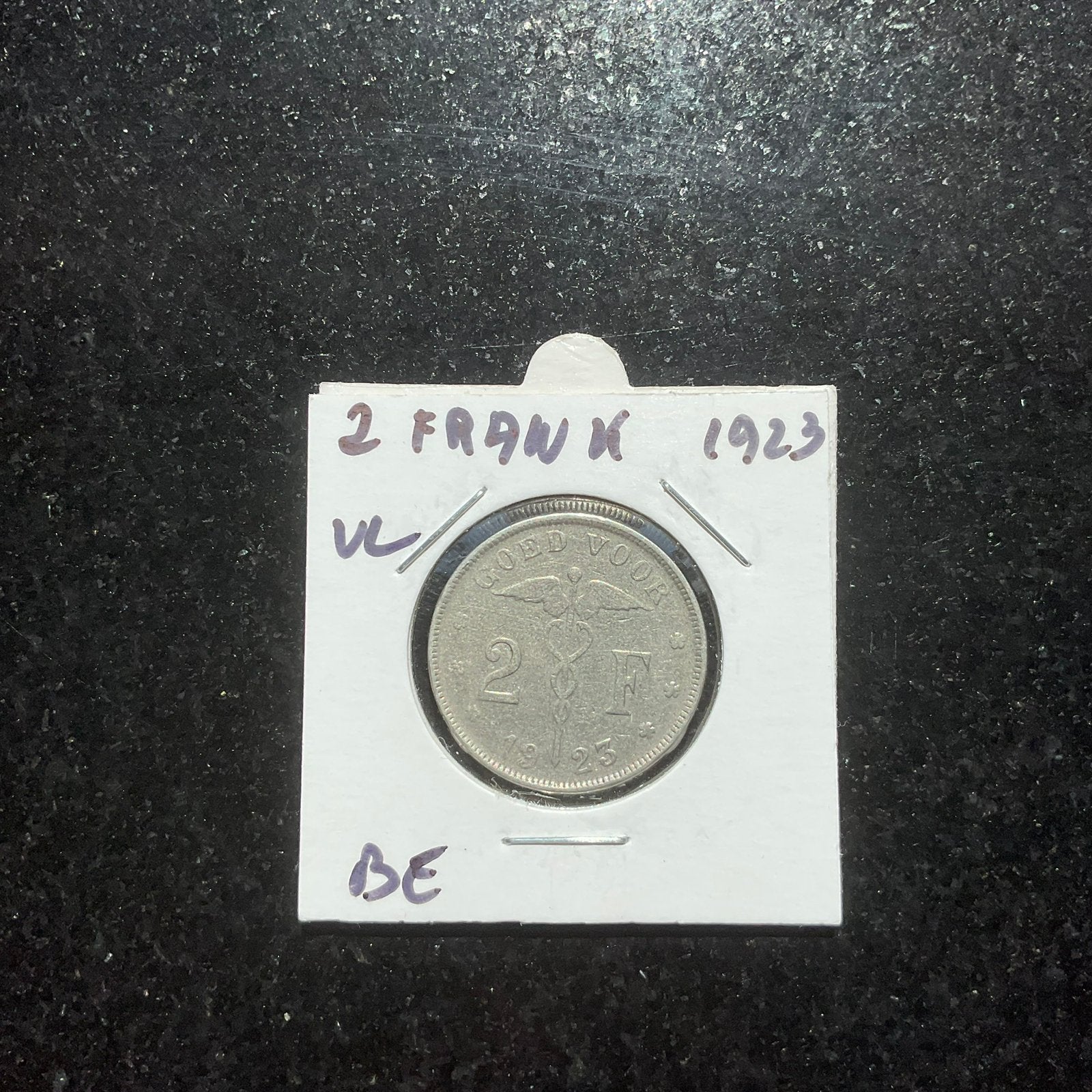 Belgique - King Albert I 2 Bed NL - 1923, Envoi, Métal, Monnaie en vrac