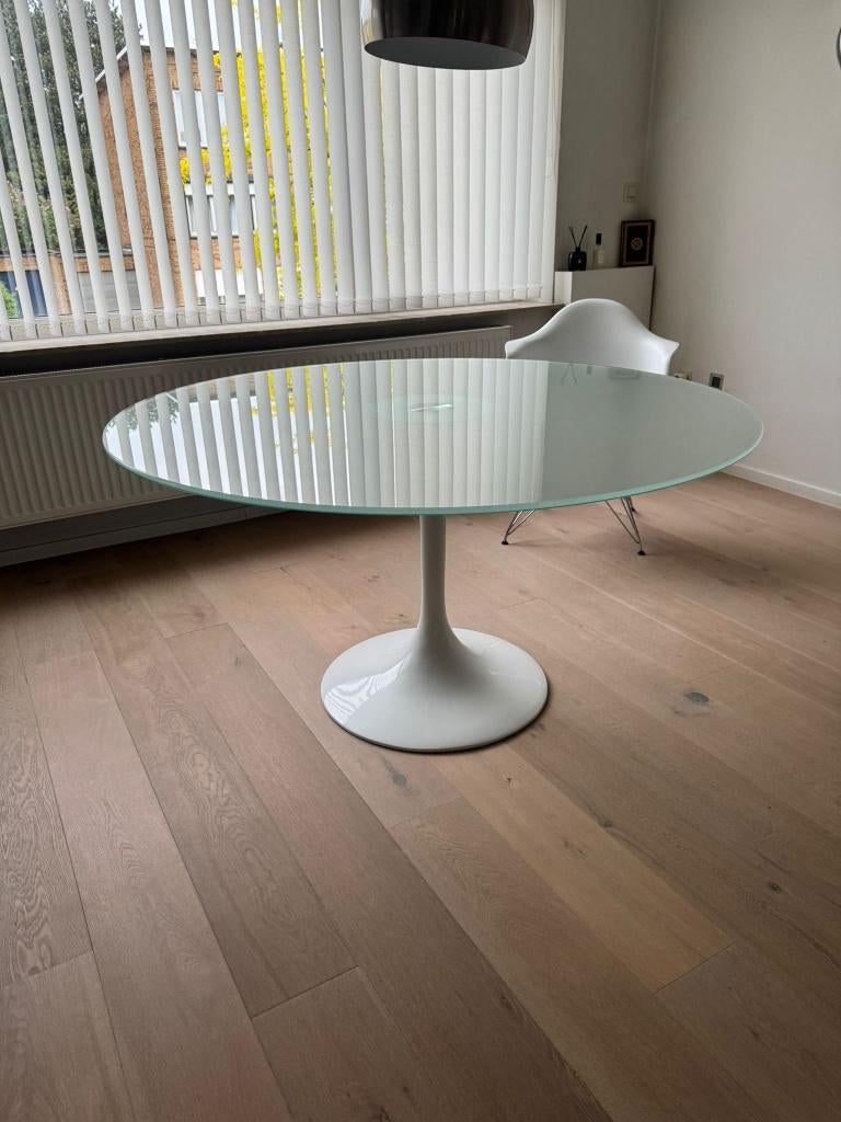 Moderne glazen eettafel - italiaans design, Huis en Inrichting, Tafels | Eettafels, Ophalen