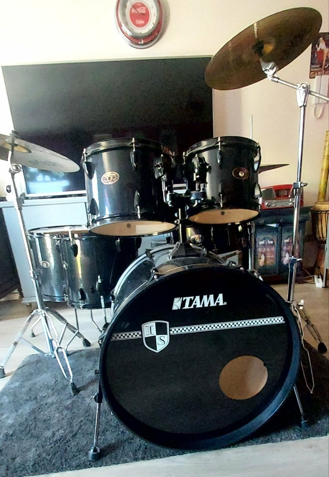 TOP AFFAIRE.... TAMA IMPÉRIALSTAR complète 6 fûts, black in, Enlèvement, Tama