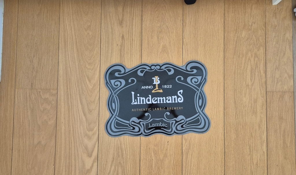 Panneau Publicitaire Lindemans Gueuze / Kriek – Déco Bistrot, Ophalen, Nieuw