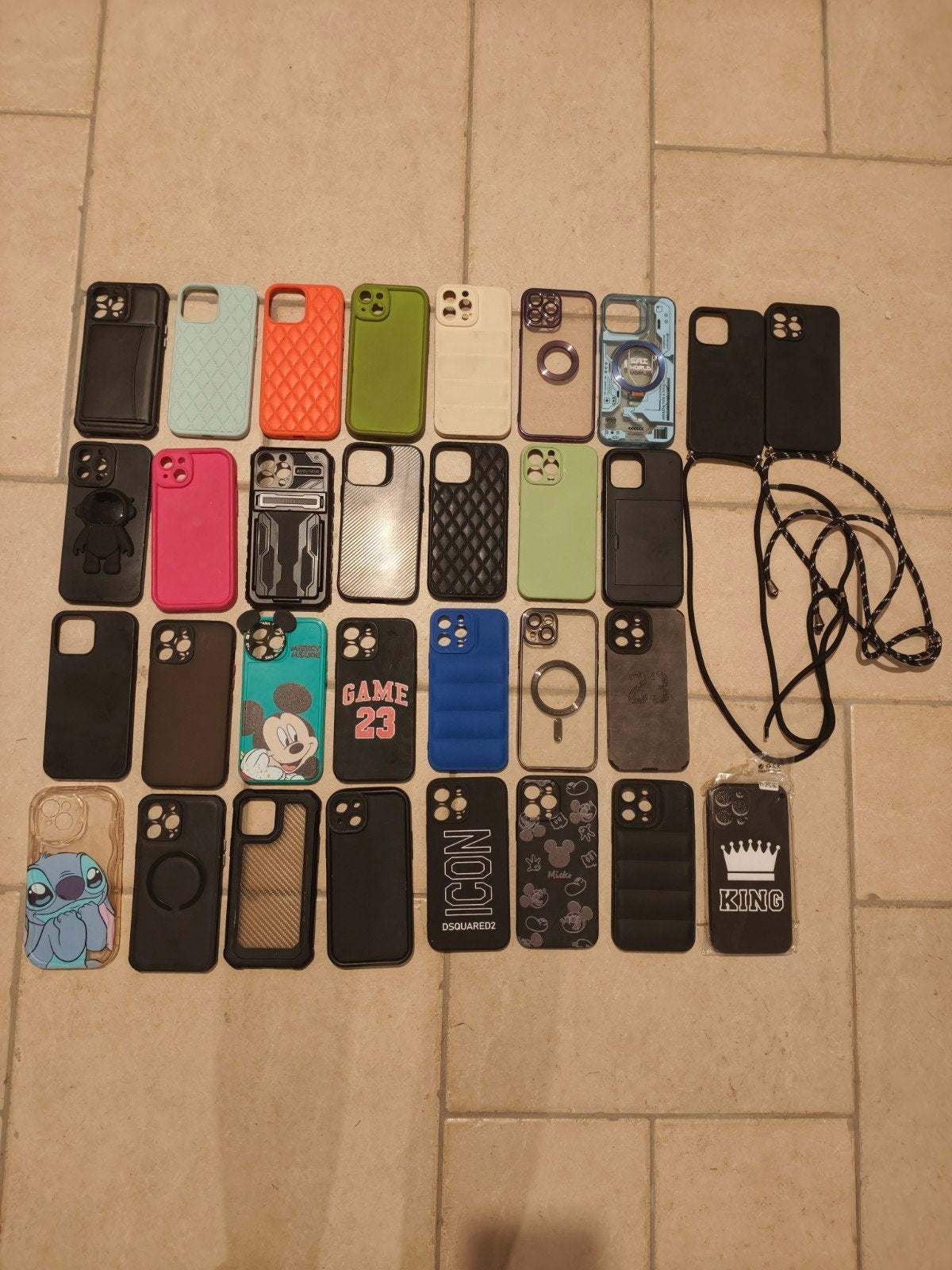 31 telefoonhoesjes, Ophalen, Gebruikt, IPhone 15 Plus, Meerkleurig