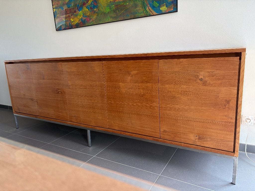 Commode et commode Ethnicraft en teck Essential, Avec porte(s), 25 à 50 cm, 200 cm ou plus, Comme neuf