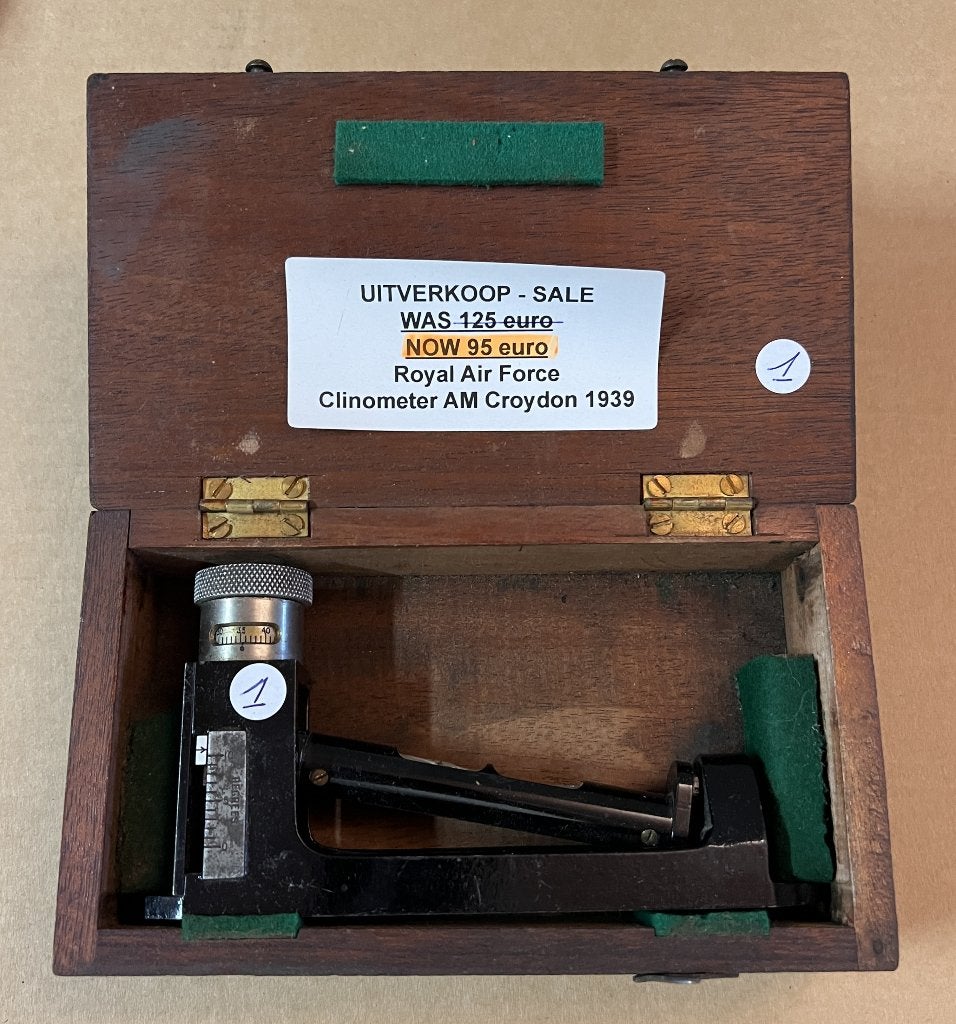 WO2 Royal Air Force Clinometer 1939 Spitfire/Hurricane - AM, Verzamelen, Ophalen of Verzenden, Luchtmacht, Overige typen