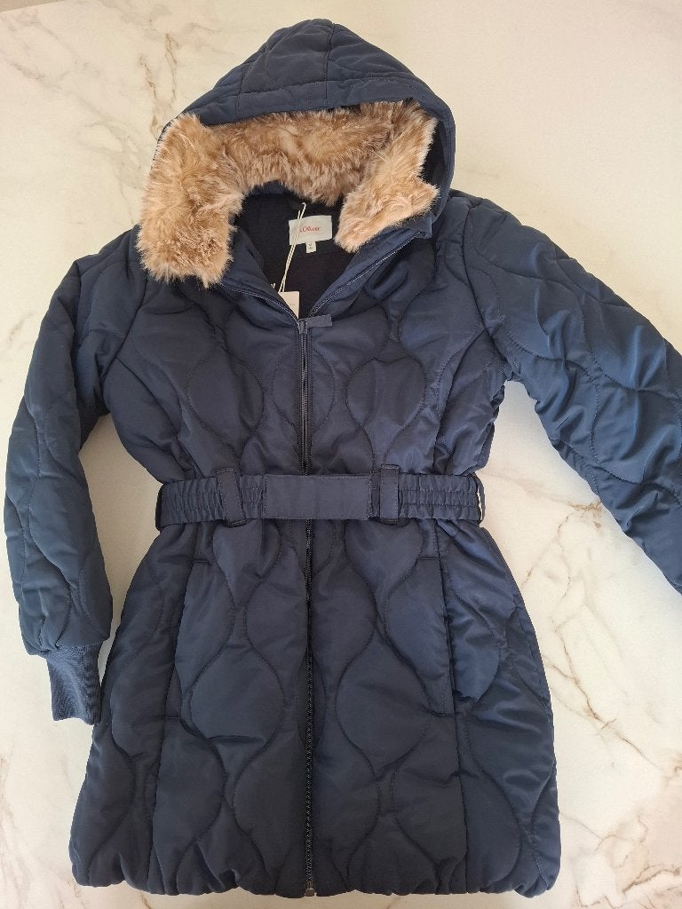 Nieuwe winterjas meisje S.Oliver maat 152, Kinderen en Baby's, Meisje, Nieuw, Ophalen of Verzenden, Jas