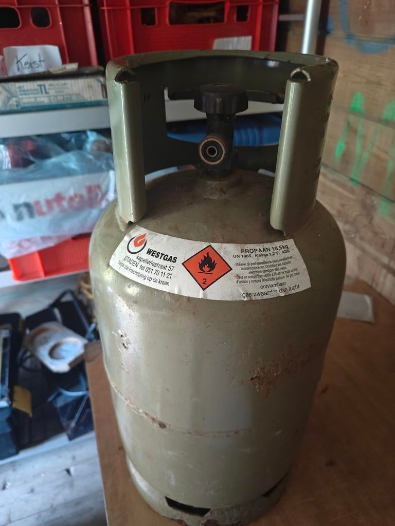 Propaan gas fles, Ophalen