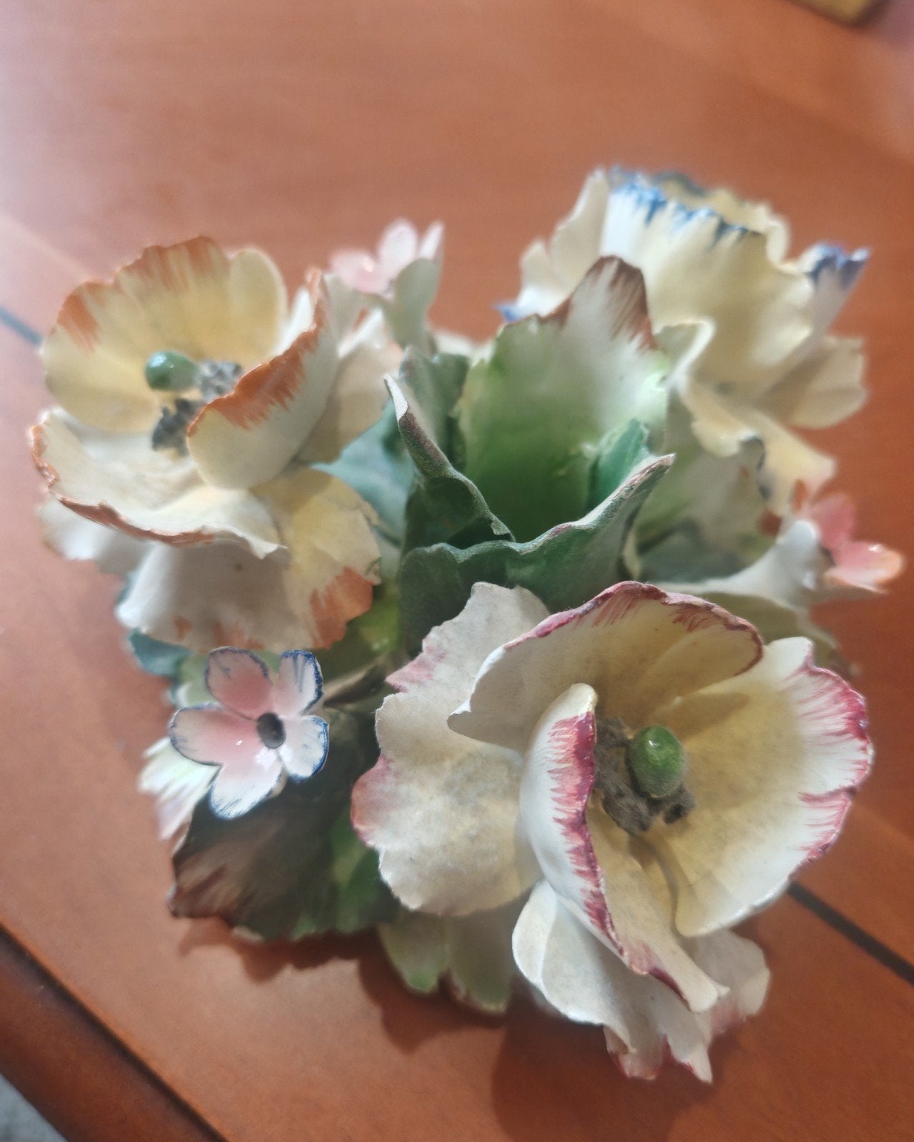 Bougeoir de table / centre de table style Capodimonte, Huis en Inrichting, Woonaccessoires | Kransen, 16 cm, Ophalen, Gebruikt
