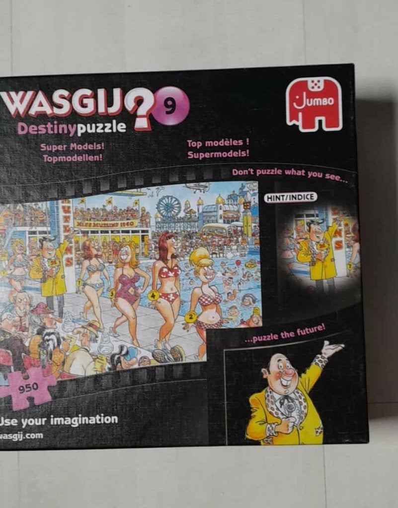 Puzzels Wasgij Destiny 950 stuks, Enlèvement ou Envoi, 500 à 1500 pièces, Comme neuf, Puzzle