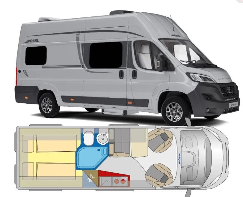 Pössl Roadcruiser XL  Citroën 165 PK, Caravans en Kamperen, Mobilhomes, Buscamper of Camperbus, Ringverwarming, Pössl, Tot en met 3