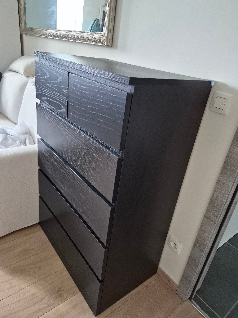 Armoire Ikea noire 124x80x48, Enlèvement ou Envoi, Comme neuf