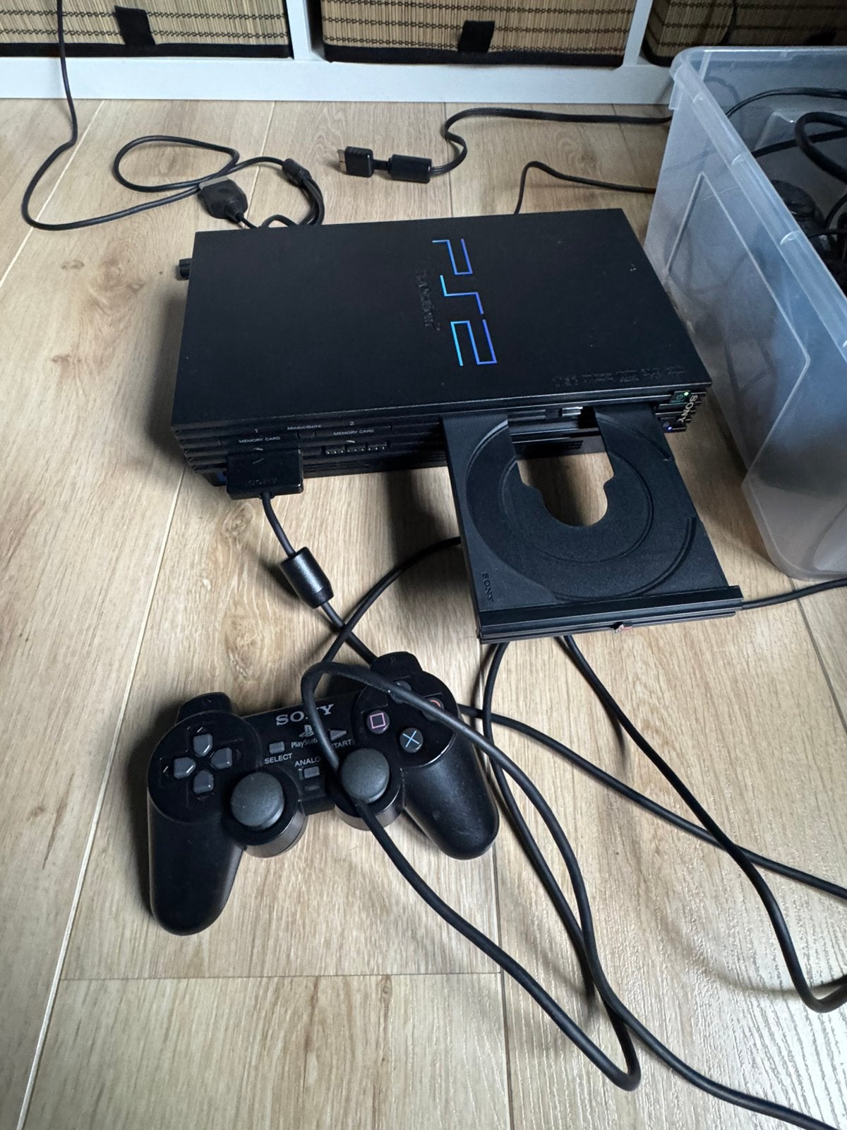 PS2 in draagtas met Buzz en Singstar, Ophalen, Gebruikt