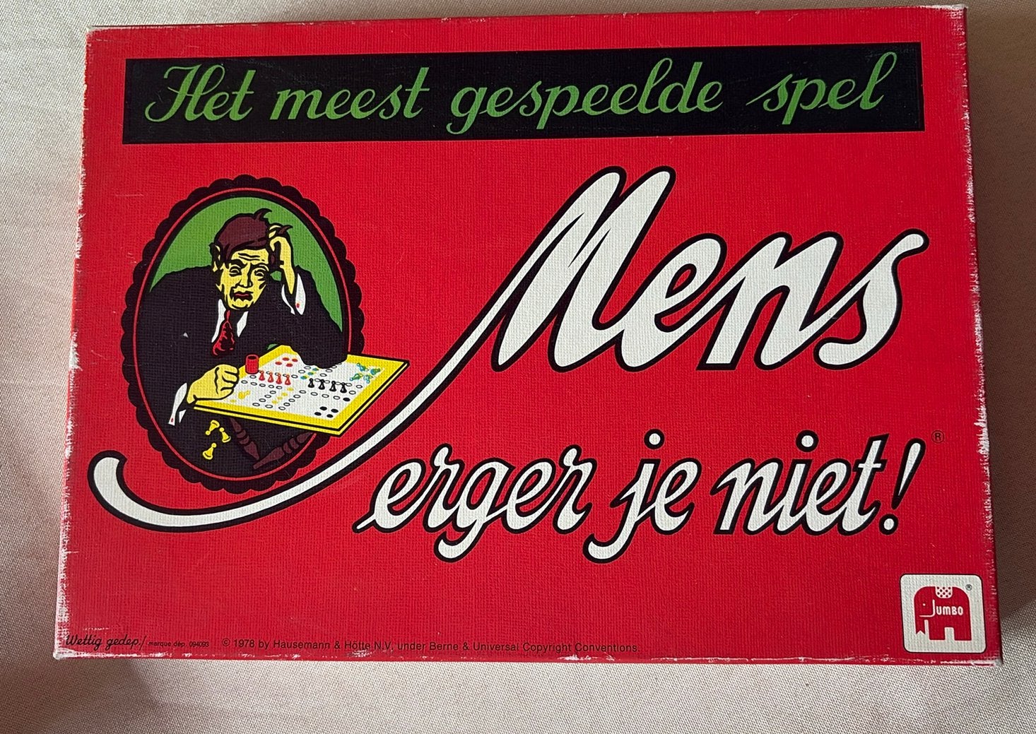 Vintage Mens erger je niet! bordspel, Ophalen of Verzenden, Zo goed als nieuw