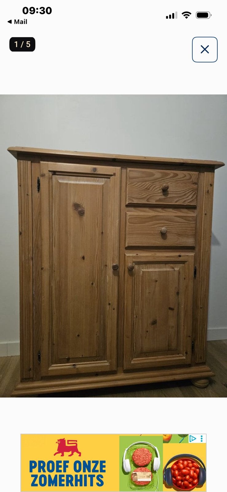 Commode, ladekast: grenenhout, Huis en Inrichting, Ophalen, Zo goed als nieuw, Grenenhout