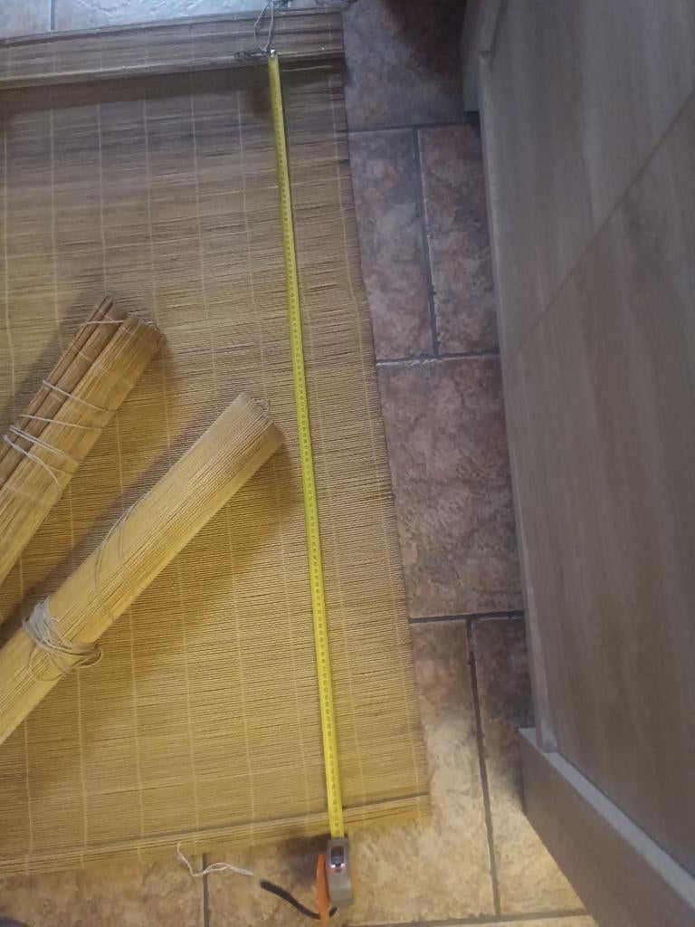 Lot de 3stores enrouleur en bambou à rafraîchir, Enlèvement, Utilisé