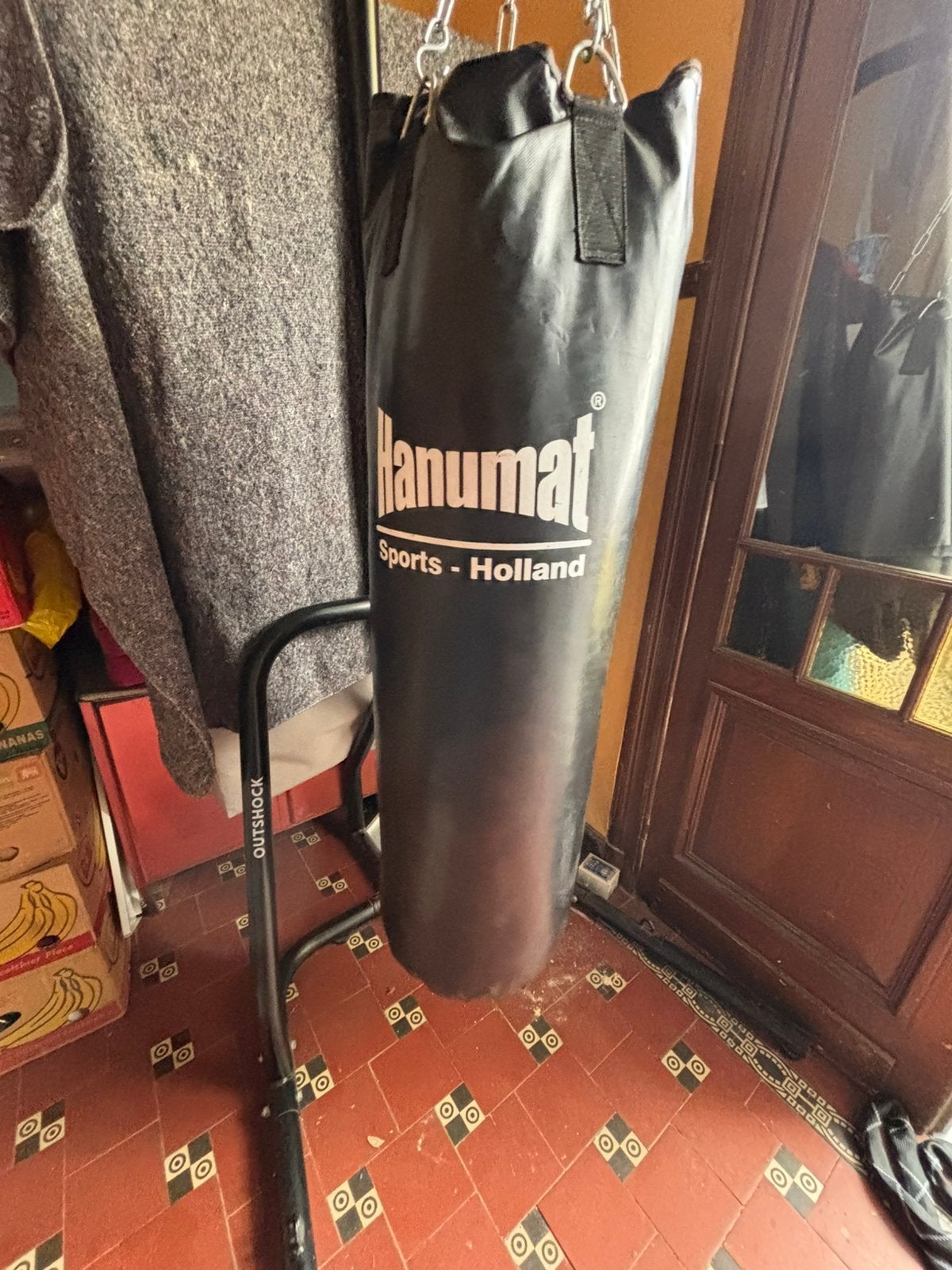 Sac de boxe Hanumat avec support, Enlèvement, Utilisé, Sac de boxe