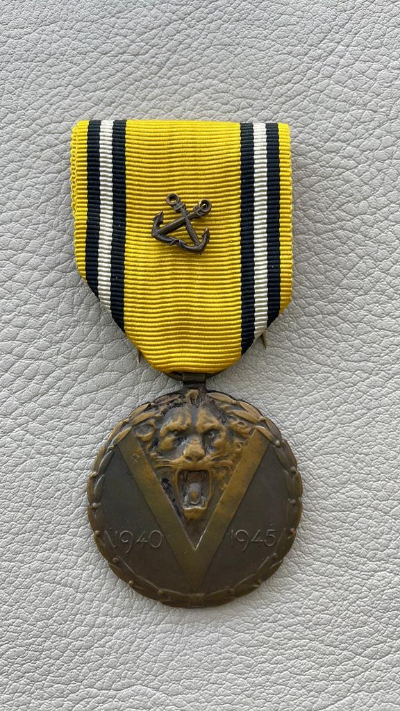 Medaille Marine Belge 40-45, Verzamelen, Militaria | Tweede Wereldoorlog, Marine, Ophalen of Verzenden