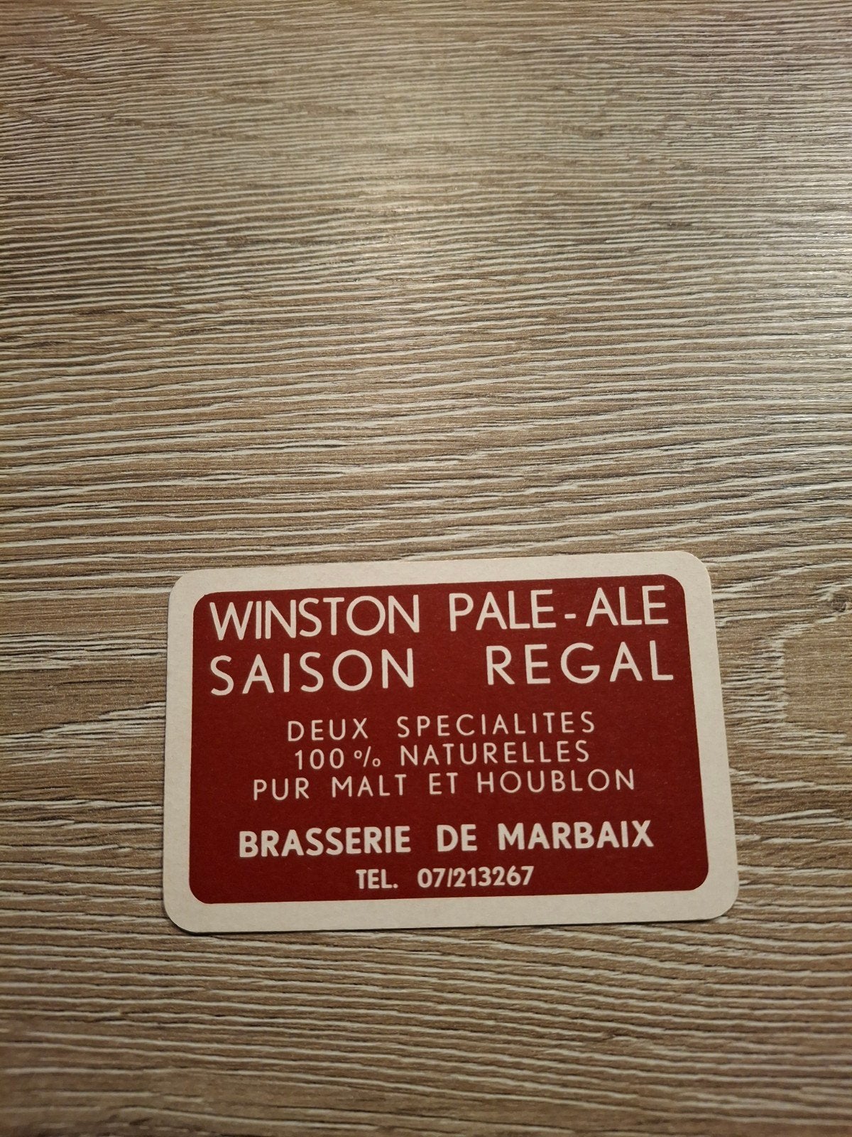 oude speelkaart brasserie de marbaix, Verzamelen, Ophalen of Verzenden