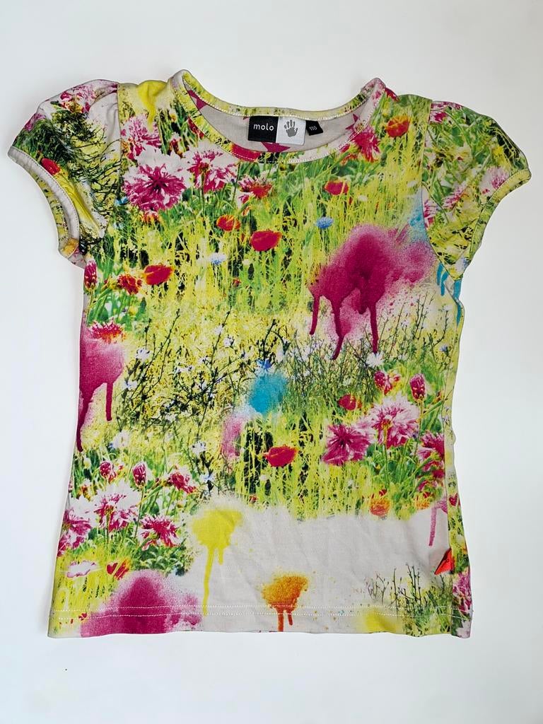 Kleurrijk t-shirt van Molo - maat 110, Ophalen of Verzenden, Gebruikt, Meisje, Shirt of Longsleeve