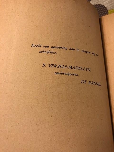 Drie éénaktertjes voor Kinderen door S. Verzele-Madeleyn *ze, Ophalen of Verzenden, S. Verzele-Madeleyn