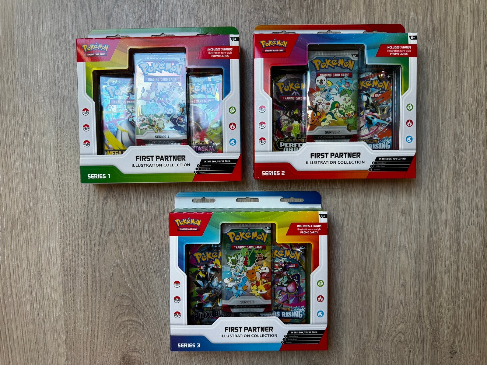 First Partner Series 1 - 2 - 3 Pokémon 30th Anniversary, Enlèvement ou Envoi, Neuf, Booster, Foil