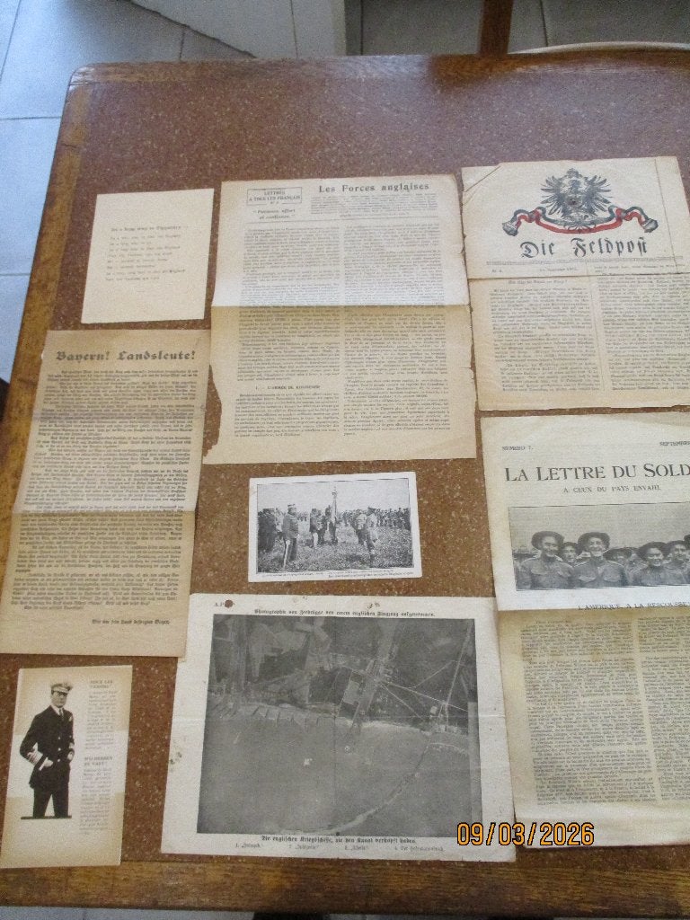 1914-18. Lot propagandapamfletten., Ophalen of Verzenden