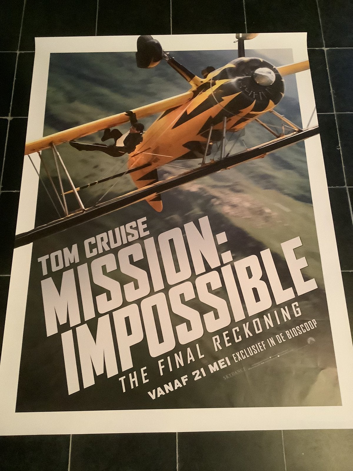 MISSION IMPOSSIBLE   XL  FILMPOSTER   120-160 cm, Ophalen of Verzenden, Zo goed als nieuw