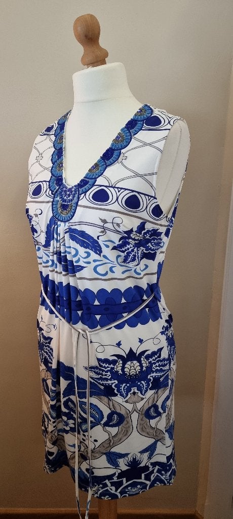 NIEUW artikel : K-design jurk - Maat XL, Blauw, Maat 46/48 (XL) of groter, Nieuw, Ophalen of Verzenden