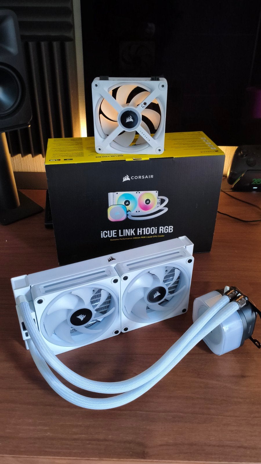 Kit watercooling Corsair H100i icue link rgb, Enlèvement ou Envoi, Comme neuf, Refroidisseur ordinateur à eau