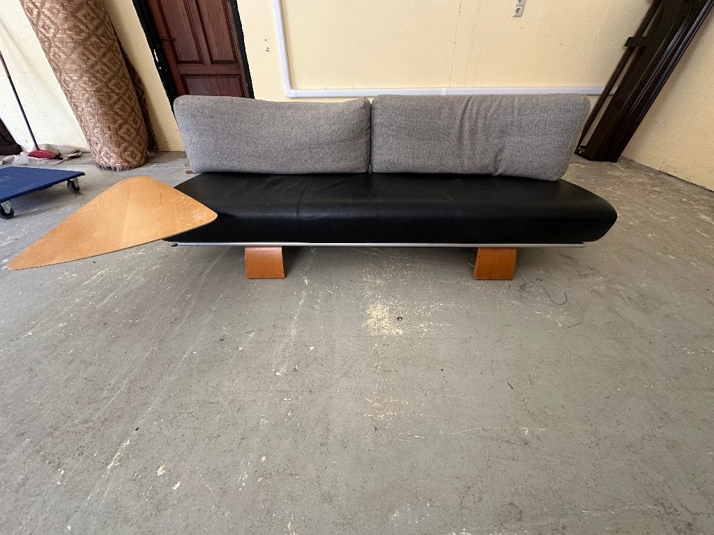 Harvink Bank driezits, Maison & Meubles, Canapés | Salons, Utilisé, Banc droit, Trois personnes, 200 à 250 cm, 75 à 100 cm, Cuir